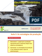 Slides Tema 3 - Sistemas Produtivos e Estratégias Da Produção