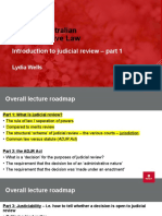 Introduction To Judicial Review Part 1 - Student