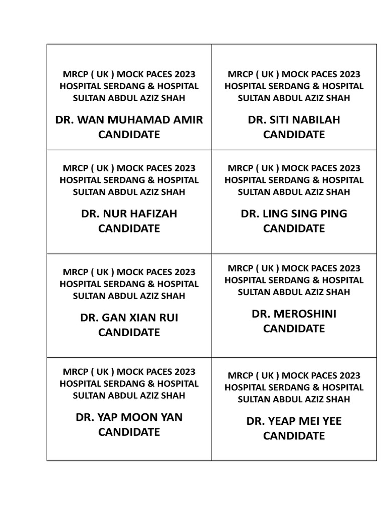 Name Tag | PDF
