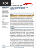Schmeling - The Role of Hydrothermal Cooling of The Oceanic Lithosphere For Ocean Floor Bathymetry 2017