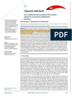 Schmeling - The Role of Hydrothermal Cooling of The Oceanic Lithosphere For Ocean Floor Bathymetry 2017