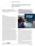 Do Resin-Based Sealers Increase Post-Operative Pain Following Root-Canal Treatment?