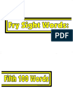 5TH 100 Words