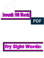 7TH 100 Words