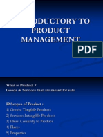 Introductory to Product Management