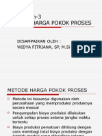 Pertemuan-3 Harga Pokok Proses - 1 Dep.