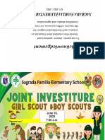 Investiture Program and Invitation 2023