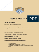 Festival Timeless 2023 Antropofagos