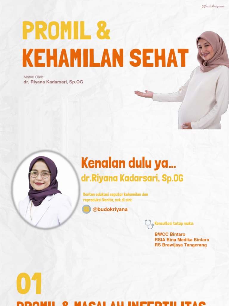 Materi Webinar - Promil Dan Kehamilan Sehat | PDF
