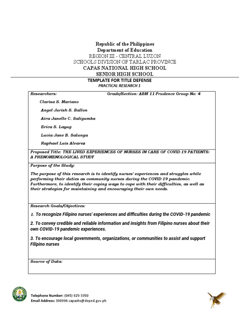 Template TITLE DEFENSE | PDF