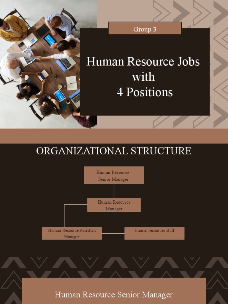 Group 3 Human Resource Jobs With 4 Positions PDF Human Resource