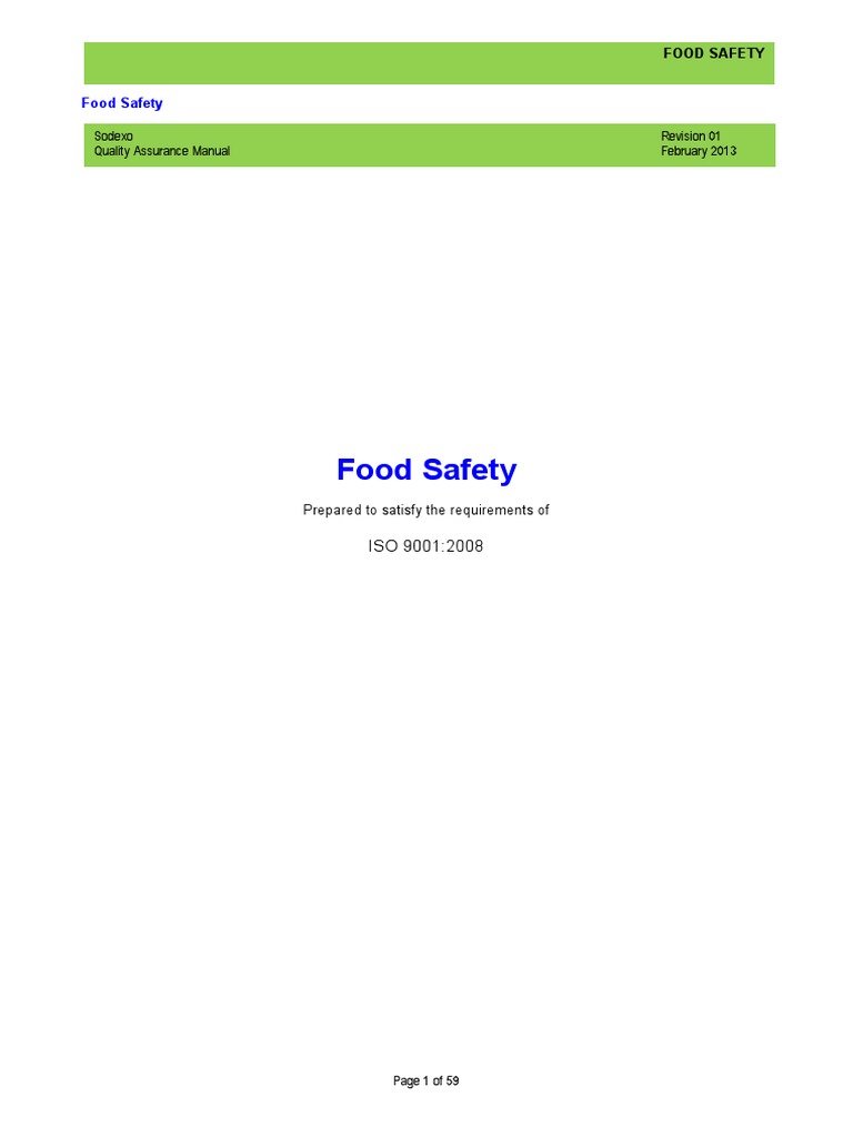 Food Safety PDF Food Safety Hazard Analysis And Critical Control
