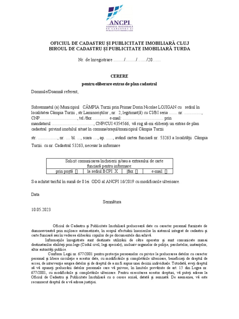 CERERI Ordin 700 - PT OCPI 42 | PDF