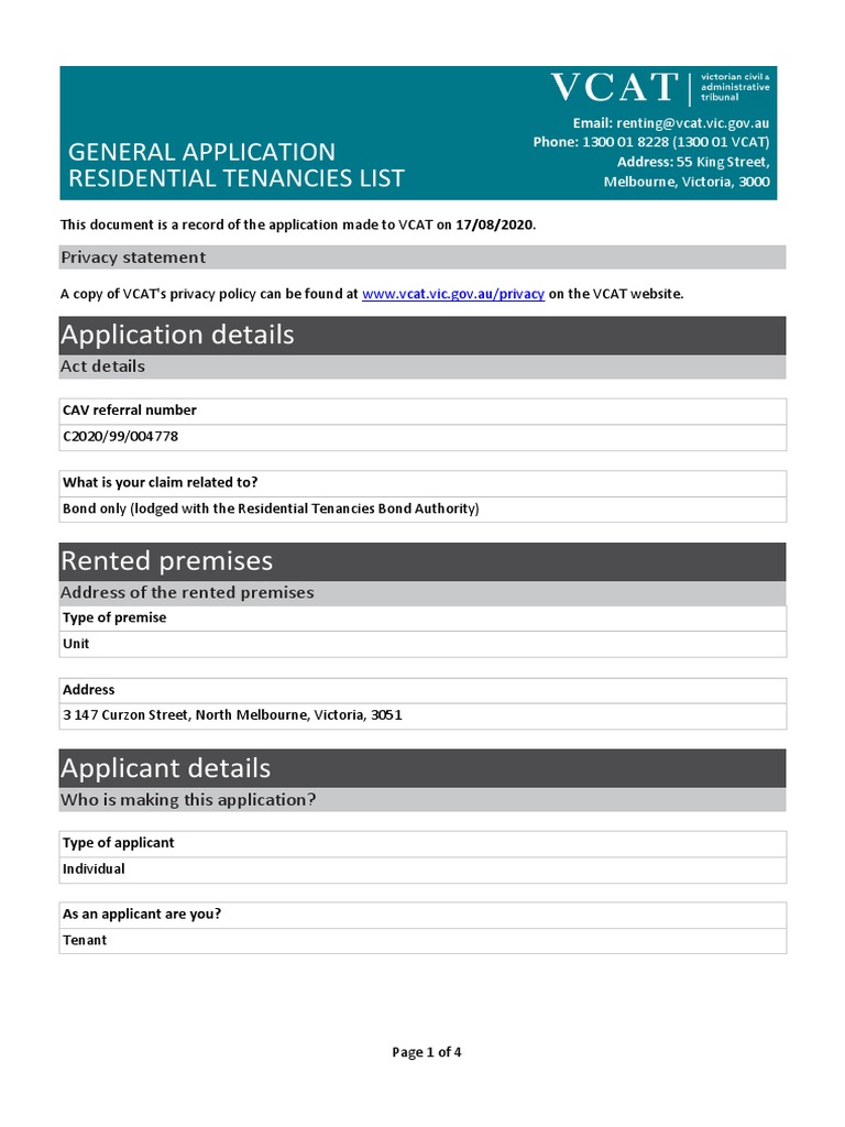 Application PDF Landlord Leasehold Estate