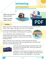 Worksheet 2 - Summer Swimming