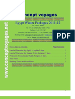 Concept Voyages' Egypt Winter Packages 2011-12