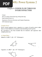 Chapter 8 POWER FLOW THROUGHT INTERCONNECTORS