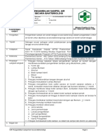 Sop Cara Pengambilan Sampel Air Secara Bakteriologi