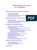 Manifiesto Del Pce para La Izquierda