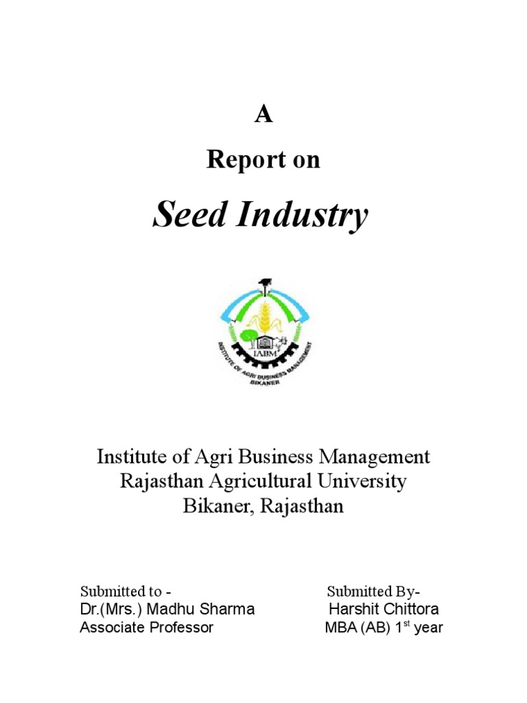 India Seed Industry Analysis | Agriculture | Prices