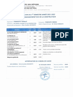 Bulletin BTS 1 1er Semestre