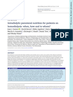 Intradialytic Parenteral Nutrition For Patients On Hemodialysis