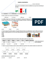 Examen de Matemática