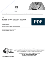 Radar Cross Section Lectures: Fuhs, Allen E