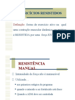 Exercícios Resistidos