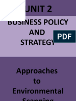 Business Policy AND Strategy: Unit 2