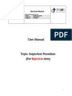 User Manual ELAN - Rejection