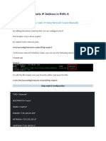 3 Ways To Set A Static IP Address in RHEL 8