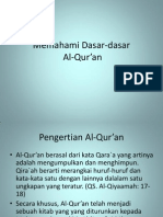 Memahami Dasar Dasar Al Qur'An