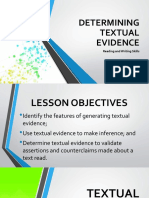 Determining Textual Evidence