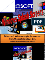 Windows Splash Screens Since 1985