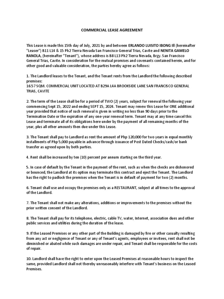 Potato Corner Leasing PDF