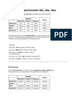 Das Relativpronomen Grammatik