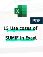 15 Use Cases of SUMIF Function in Excel