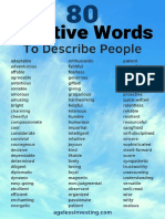 80 Positive Words to Describe People