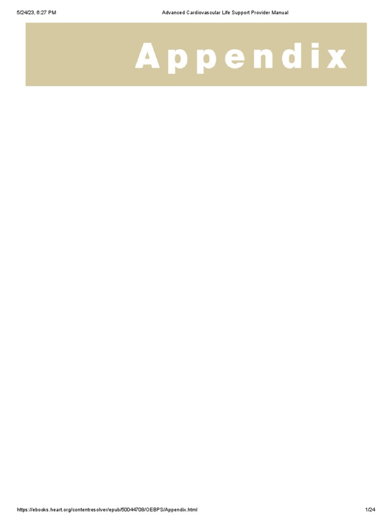 AHA ADVANCED CARDIOVASCULAR LIFE SUPPORT PROVIDER MANUAL PDF visual data 6