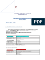 Agreement of 100m Deal Via Solvenacyvault