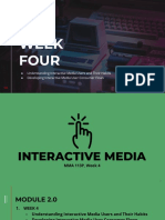 BMMA 113P - Interactive Media, Week 4