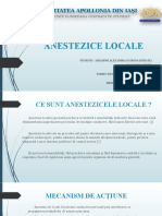 Anestezice Locale