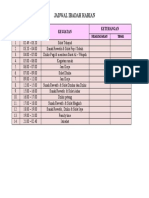 Jadwal Ibadah Harian