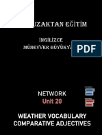 Network Ders - 9 - 21 Weather Vocabulary-Comparative Adjectives