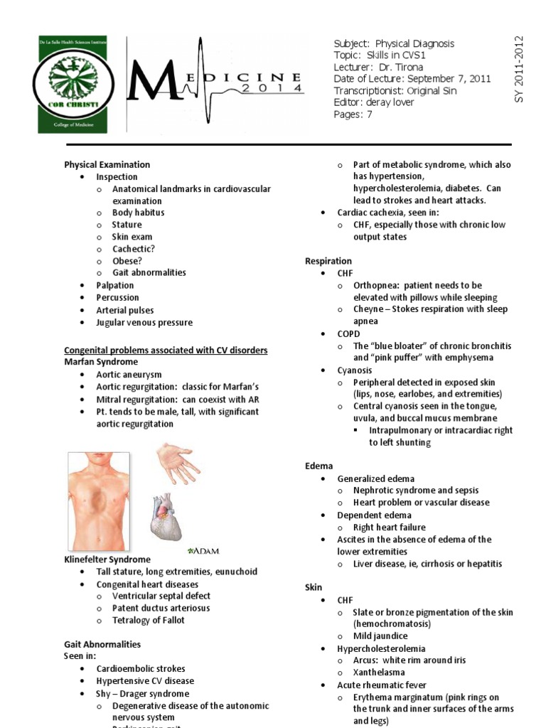 Skills in CV1 | PDF | Pulse | Heart