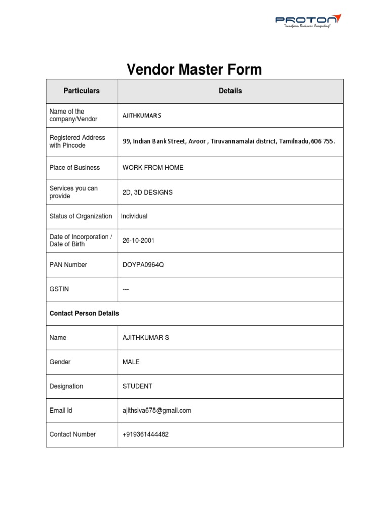 vendor-master-form-new-pdf