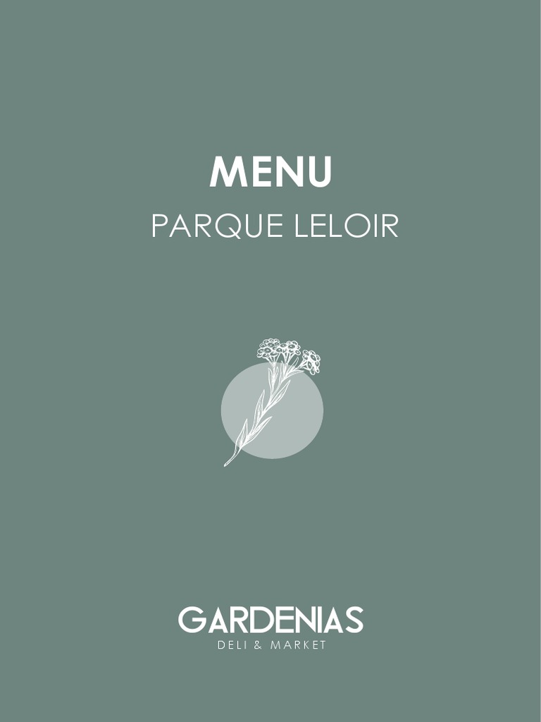 Menú Gardenias Parque Leloir | PDF
