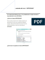 Guía de Solución Del Error APPCRASH