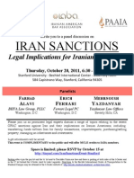 Iran Sanctions SF Event